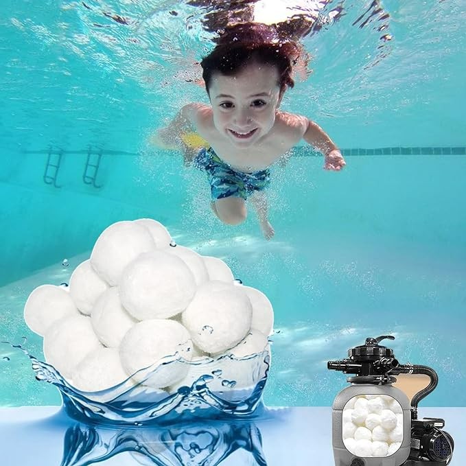 Pool Filter Balls Eco-Friendly Filter Media For Swimming Pool Sand Filters